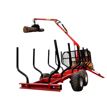 3T-6T ATV Grapple Log Trailer with Crane for Forestry Machinery
