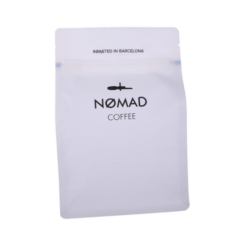 tilpasset aluminiumsfolie lynlås fladbundet kaffepose