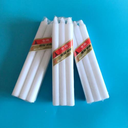 6st Verpakking Pure White Wax Candle Exporter