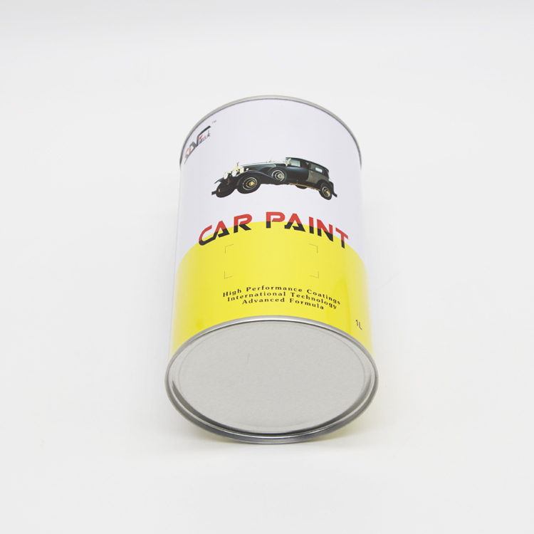 1L round lubricant tin can with plastic cap