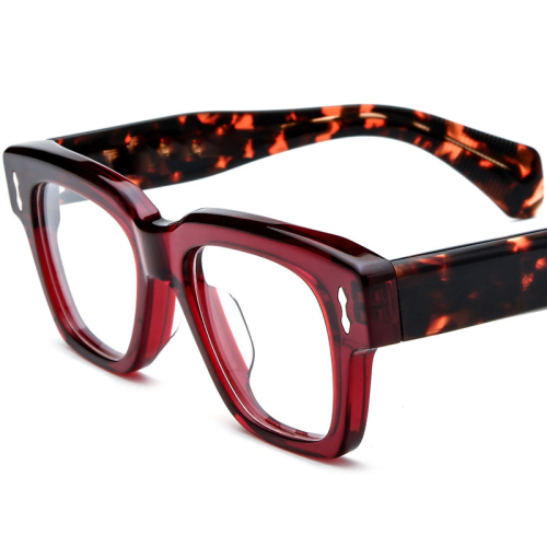 Premium Thick Square Acetate Optical Glasses