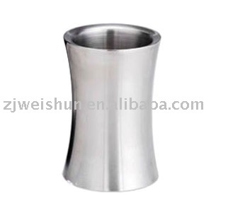 18/8 stainless steel double wall ice bucket