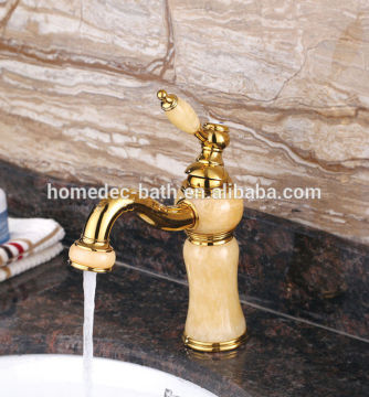 Luxury new gold brass lavatory basin faucet mixer kaiping supplier