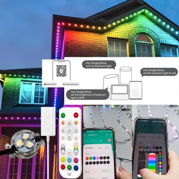 Voice Control App for RGBW Permanent Christmas Lighting 24V String