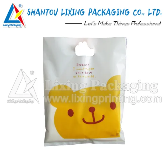 LIXING PACKAGING packing clear plastic carry bag design for clothes