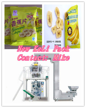 Banana chips automatic weighting packaging machine