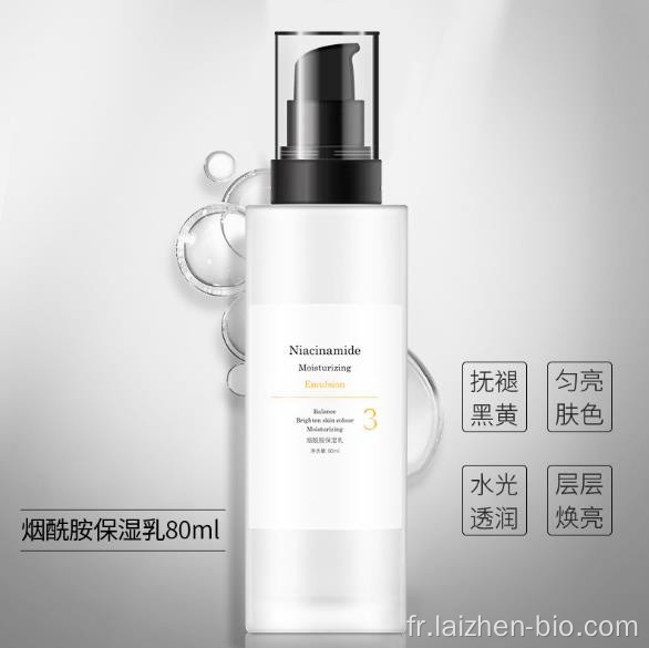 La lotion hydratante niacinamide illumine le teint