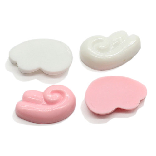 Kawaii Roze Witte Engelenvleugels Plaksteen Hars Cabochon Telefoon Cover DIY Art Decor Sleutelhanger Ornament Sieraden Versiering Winkel