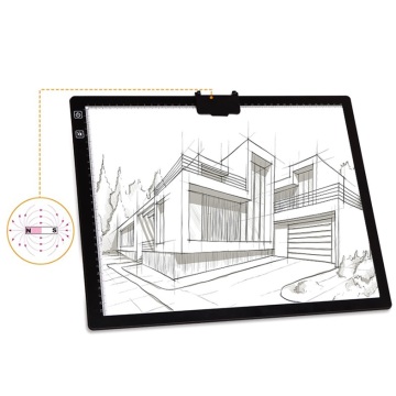 Base en acrylique Slim X-Ray Illuminated Dessin Led Pad