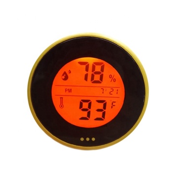 Indoor Small Round Digital Thermometer and Hygrometer