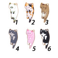 Metallic Enamel Korea Cat Charms Alloy Planar Cow Pendants Necklace Jewelry Making Artificial Animal Ornament