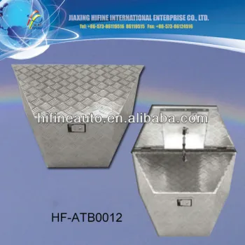 upright aluminium tool box