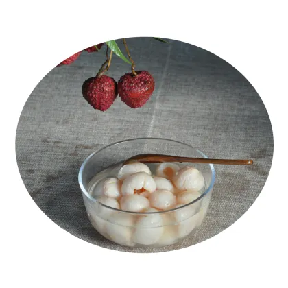canned lychee / litchi fruit in syrup fruit