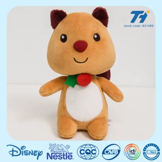 2016 Christmas soft toys lovely customized squirrel toys for children gift