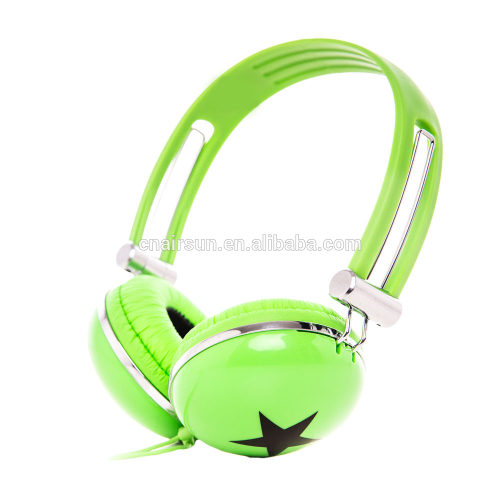 Green Stylish Wired Headset