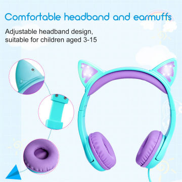 Nouveau casque d&#39;écouteur d&#39;oreille de chat tendance