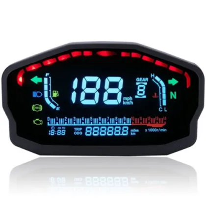 YD-MO03 Motorcycle LCD Digital Speed Meter Odometer for BMW HONDA DUCATI
