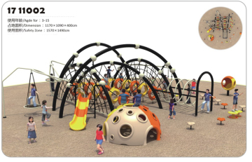 Children  outdoor playground climbing facilities