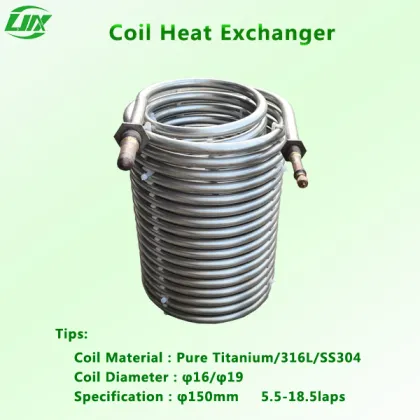 High Efficiency Titanium Evaporator Coil Condenser Heat Exchanger Tube