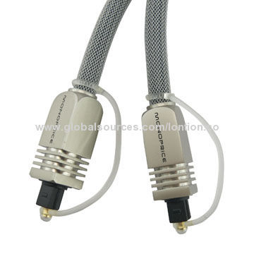 Brand New Design Mini Toslink Cables with Zinc Shell, Available in Various Length