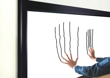 Large 102 Inch  Infrared Multi-touch Screen Monitor Windows7 With Hid Compliant