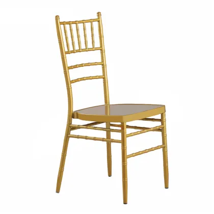 Gold Tiffany Dinner Metal Steel Chiavari Chairs