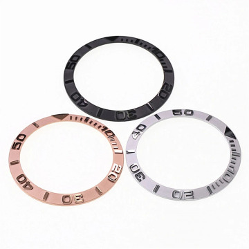 38*31.5mm Flat Ceramic Bezel Insert for Seiko SKX007, SKX009, SKX011 Watch MOD Parts: Convex Word Edition