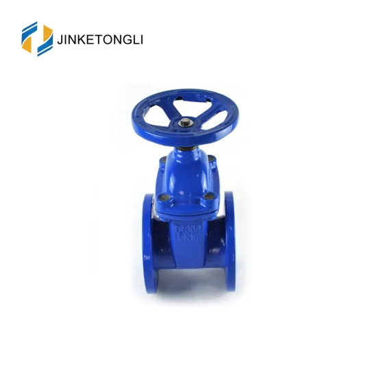 Non-rising Stem Resilent Soft Seated Double Flange Gate Valve DN100