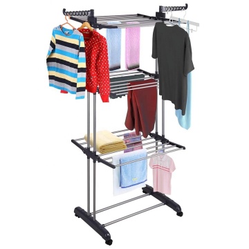 Folding 3 Tier Clothing Rack for Showroom and Store