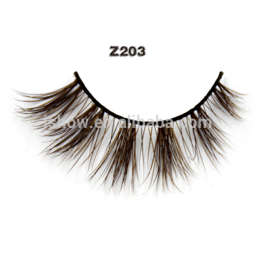 mink lashes extensions eyelash strips Purple brown mink fur false eyelashes