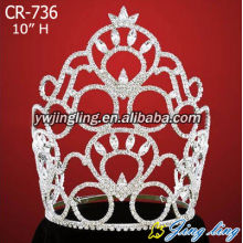 Large rhinestone wholesale crowns CR-736