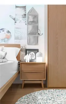 FAS WOODEN "RIPPLING" NIGHTSTANDS