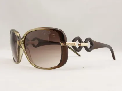 Erica 518s 47f Brown Gradient Transprent Coffee Acetate Frame Light Brown Resin Lens Roberto Cavalli Sun Glasses