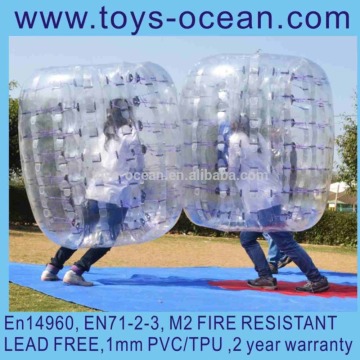 New finished clear bubble soccer/body bubble ball suit