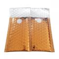 Orange Metallic Bubble Mailers With Velcro Closure