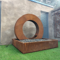 Decorative water fountains corten steel water curtain