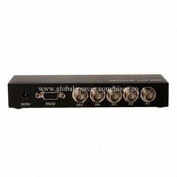 SDI 4x1 Switcher, Supports 270Mbps-2.97Gbps Wide Range of Data Rate