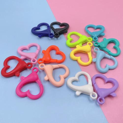 Plastic Lobster Clasp Hook Colorful Heart Shape Plastic Lobster Claw Clasp Hook Manufactory