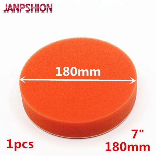 JANPSHION 180mm 7" flat sponge Gross Polishing Buffing Pad for Car Clean waxing Auto paint maintenance care