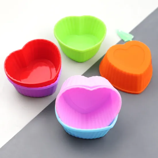 1225 Factory Stock Colorful Silicone Baking Cups: Perfect Muffin & Cupcake Mold for DIY Cake Makers