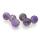 18mm Large Hole Natural Amethyst Balls