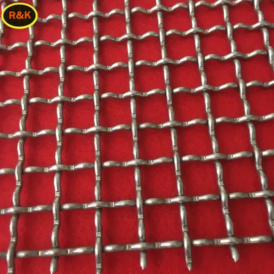 hot sale 304 stainless steel crimped wire filter mesh