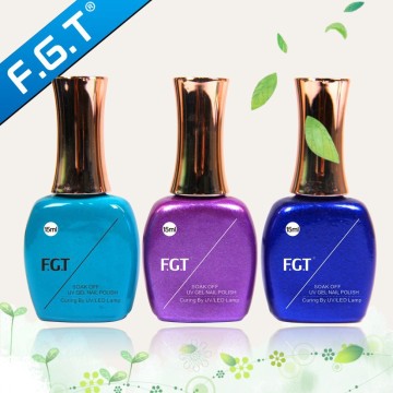 FGT High Quality OEM/ODM empty private label colorful bottle uv/led uv gel for nails