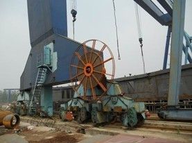 Motorized Type Flat Crane Cable , Motor-driven Cables Reel 40m Length