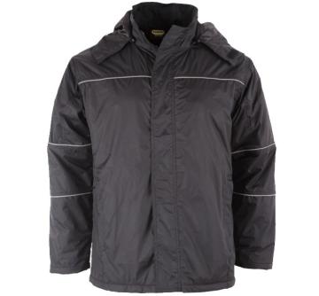 Schwarze Winterjacke aus 100% Nylon
