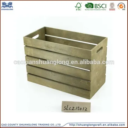 Customized wooden fruit crate boxes/Elegant wooden crate vanity box from goodlife