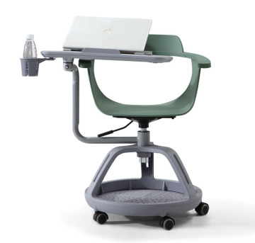 Modern Greenfield School Furniture Training Chair with Tablet and Book Basket Storage 19-32