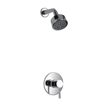 Brass Wall-Mounted Shower Faucet Set with Shower Head