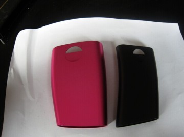 Black red mobile power supply shell