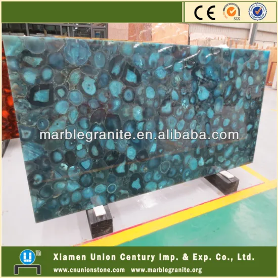Artificial china blue agate slabs